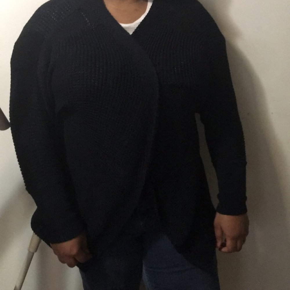 Blue Knit Cardigan